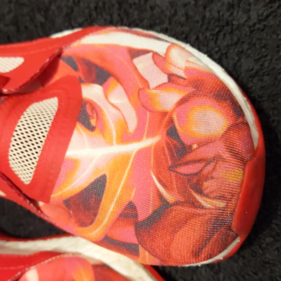 adidas Pure Boost X “Power Red” Floral Workout Running Shoes - Picture 4 of 11